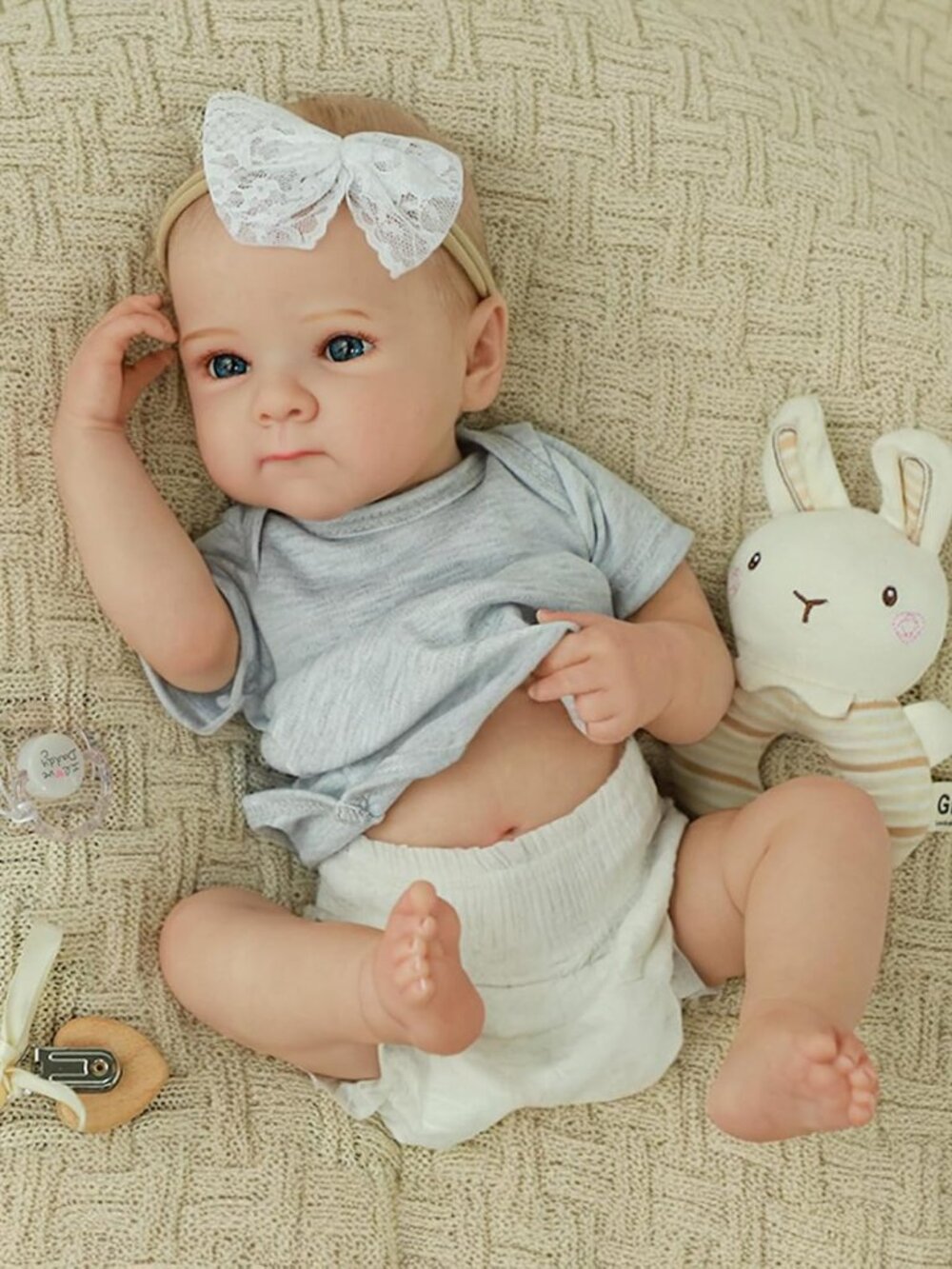 Reborn Baby Dolls - 20 Inch Lifelike Newborn Baby Girl with Full Vinyl Body